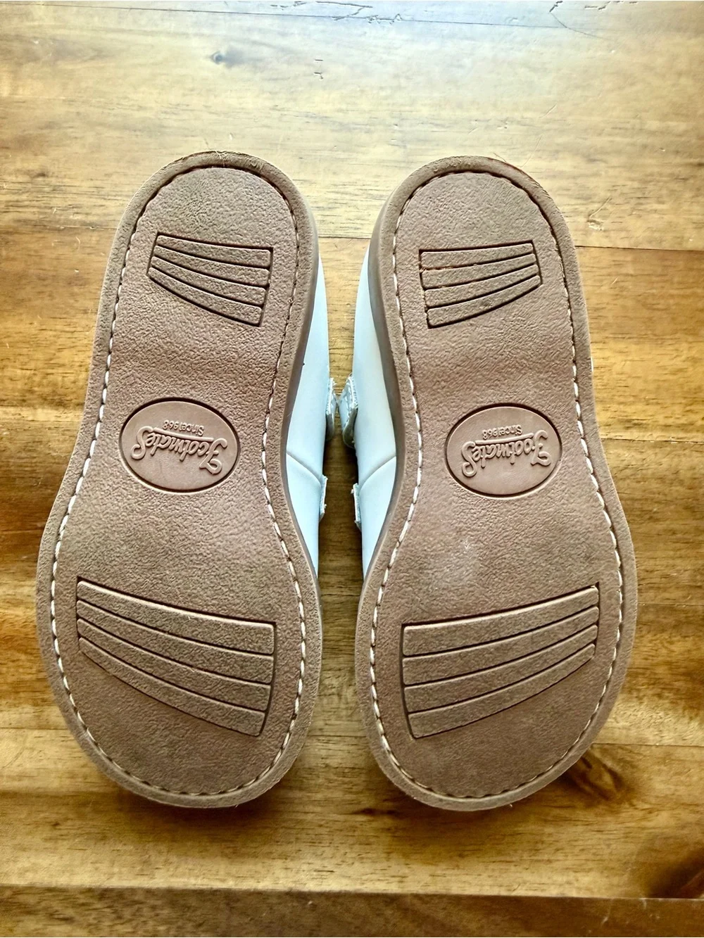 Footmates Girls Danielle White Leather Mary Jane Shoes Toddler Size 9
